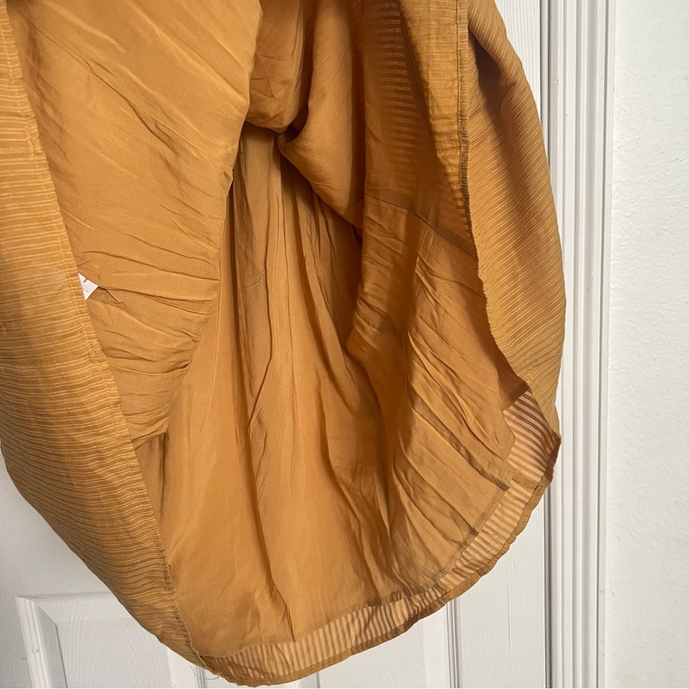 NWT Ann Taylor | Mustard Yellow Ruffle Dress - Picture 7 of 8